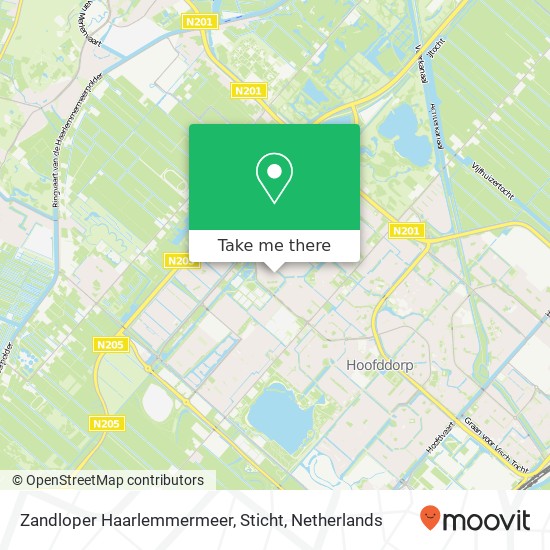 Zandloper Haarlemmermeer, Sticht Karte