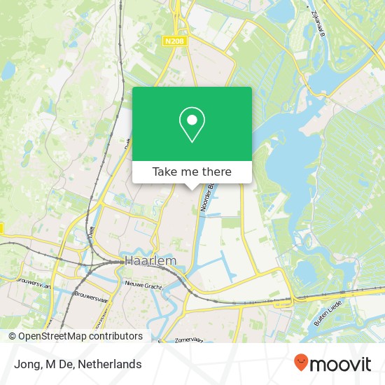 Jong, M De map