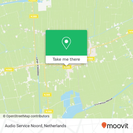 Audio Service Noord map
