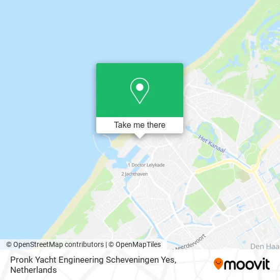 Pronk Yacht Engineering Scheveningen Yes map