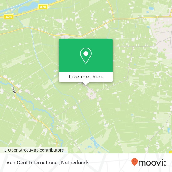 Van Gent International map