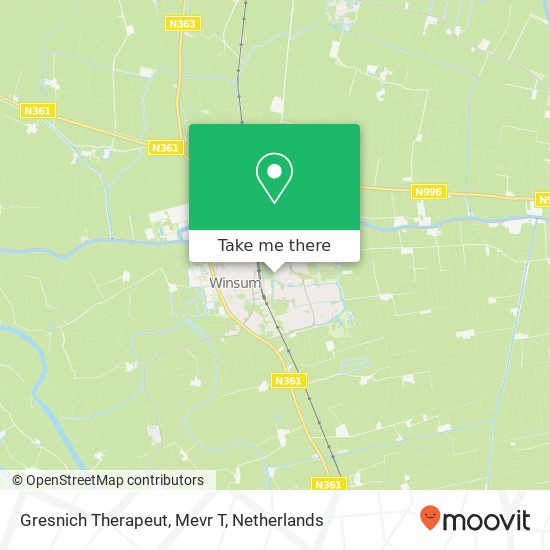 Gresnich Therapeut, Mevr T Karte