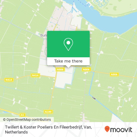 Twillert & Koster Poeliers En Fileerbedrijf, Van map