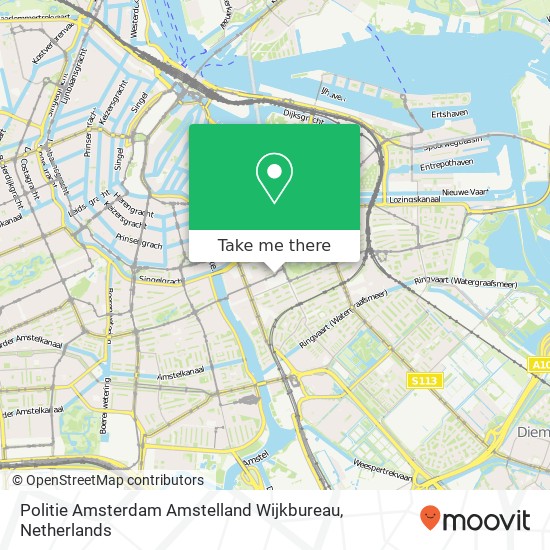 Politie Amsterdam Amstelland Wijkbureau map