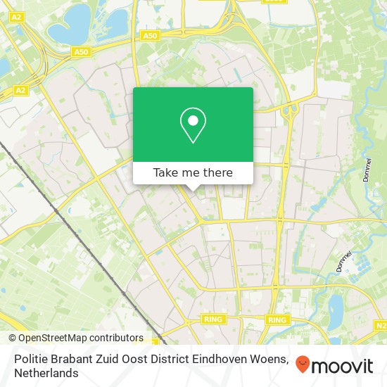 Politie Brabant Zuid Oost District Eindhoven Woens Karte