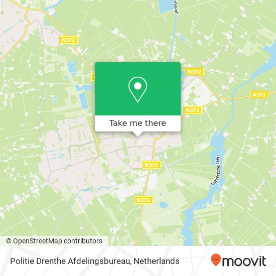 Politie Drenthe Afdelingsbureau map