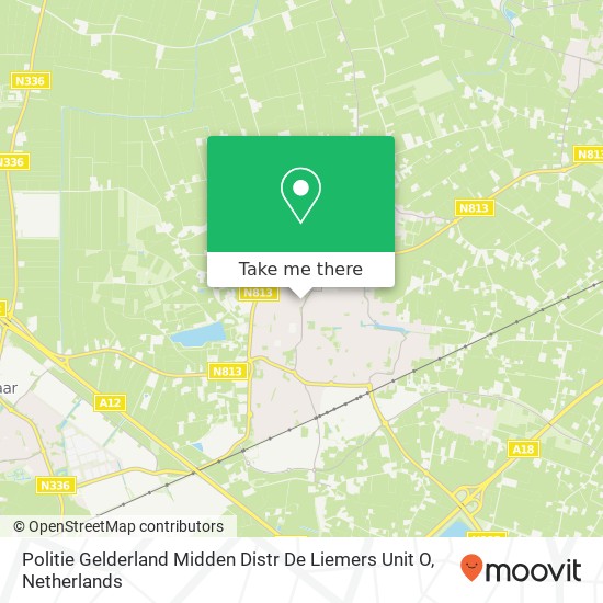 Politie Gelderland Midden Distr De Liemers Unit O map