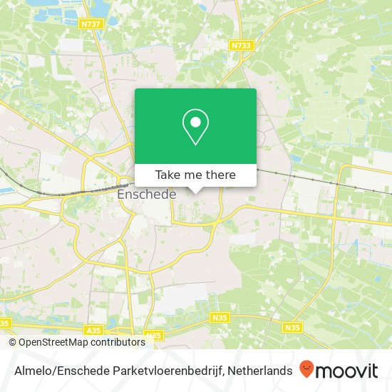 Almelo / Enschede Parketvloerenbedrijf Karte