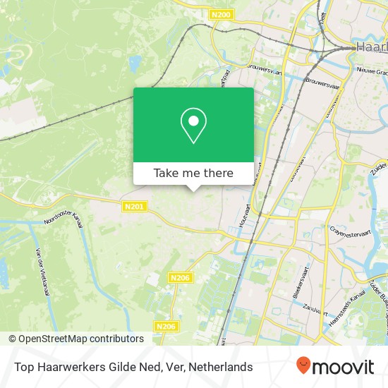 Top Haarwerkers Gilde Ned, Ver map