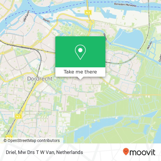 Driel, Mw Drs T W Van map