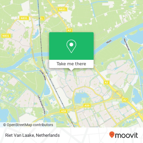 Riet Van Laake map