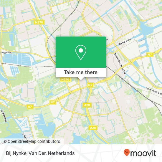 Bij Nynke, Van Der map