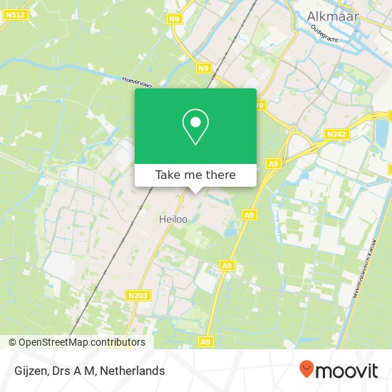 Gijzen, Drs A M map