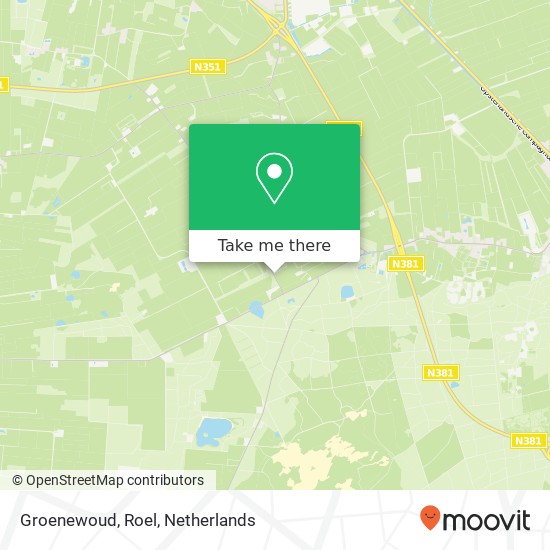 Groenewoud, Roel map