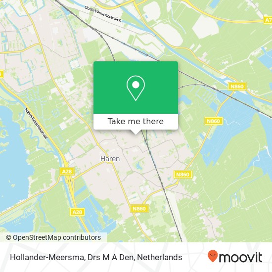 Hollander-Meersma, Drs M A Den map