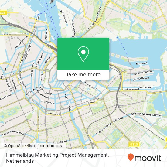 Himmelblau Marketing Project Management Karte