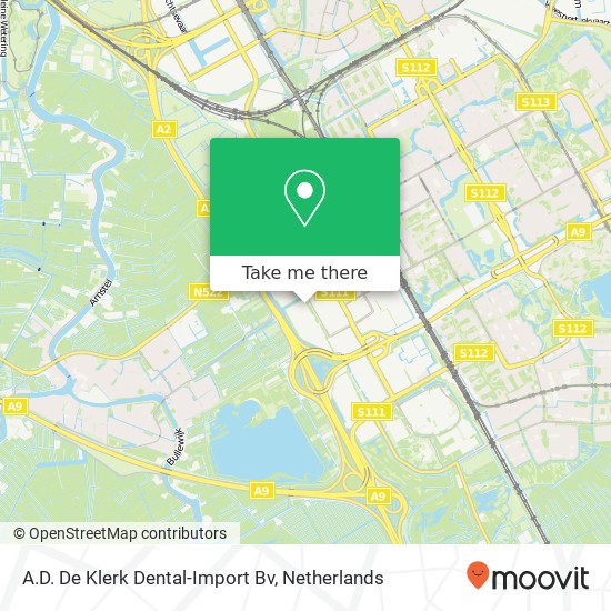 A.D. De Klerk Dental-Import Bv map