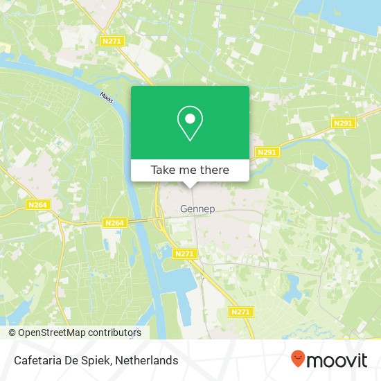 Cafetaria De Spiek map