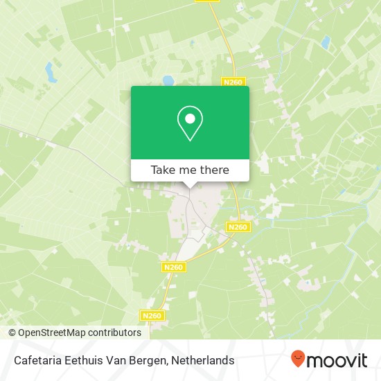 Cafetaria Eethuis Van Bergen map