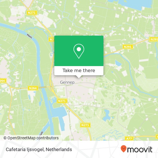 Cafetaria Ijsvogel map