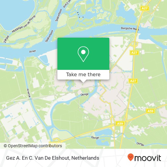 Gez A. En C. Van De Elshout map