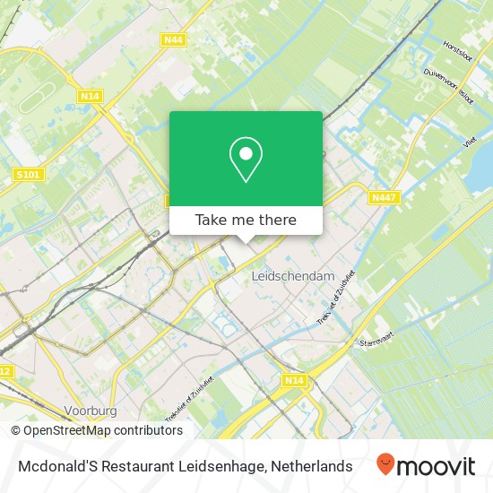 Mcdonald'S Restaurant Leidsenhage map