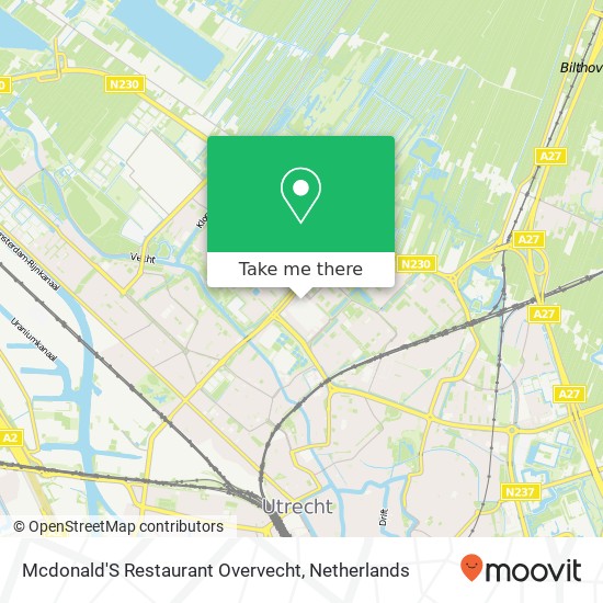 Mcdonald'S Restaurant Overvecht map