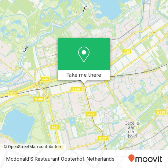 Mcdonald'S Restaurant Oosterhof map