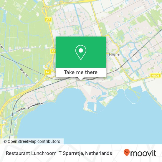 Restaurant Lunchroom 'T Sparretje map