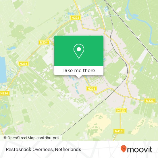 Restosnack Overhees map