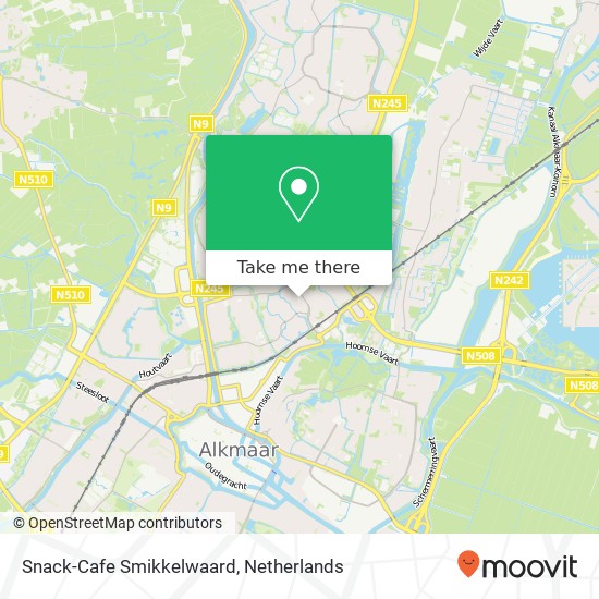 Snack-Cafe Smikkelwaard map