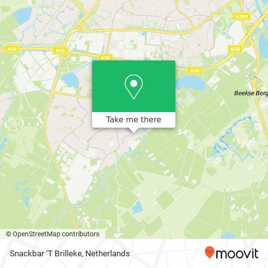 Snackbar 'T Brilleke map