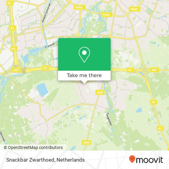 Snackbar Zwarthoed map