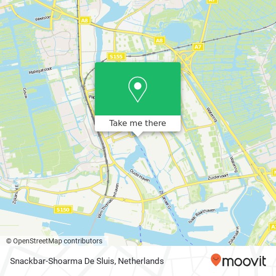 Snackbar-Shoarma De Sluis map
