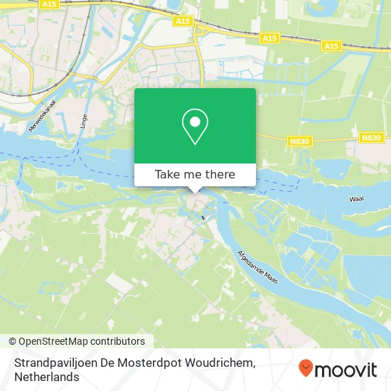 Strandpaviljoen De Mosterdpot Woudrichem Karte