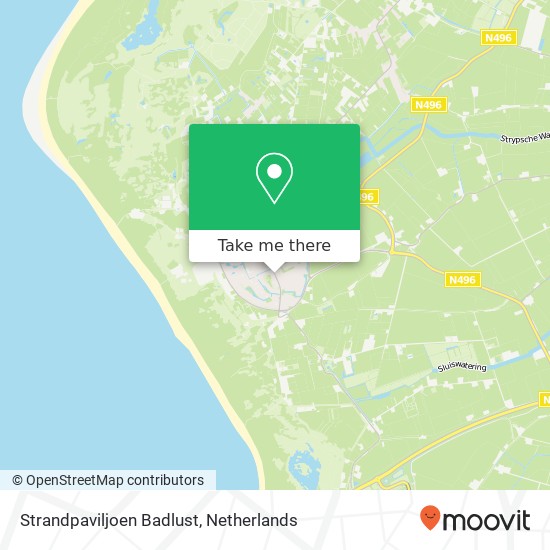 Strandpaviljoen Badlust map