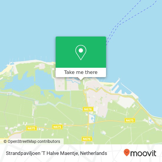 Strandpaviljoen 'T Halve Maentje map