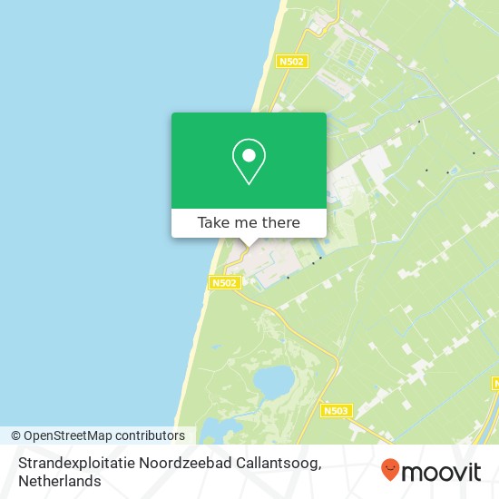 Strandexploitatie Noordzeebad Callantsoog map