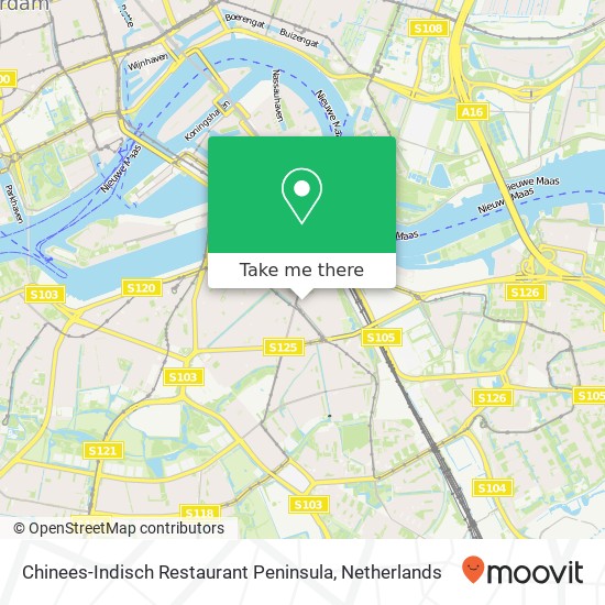 Chinees-Indisch Restaurant Peninsula map
