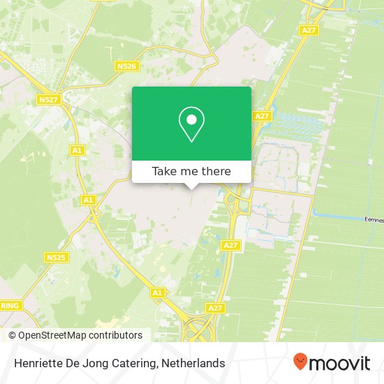 Henriette De Jong Catering map