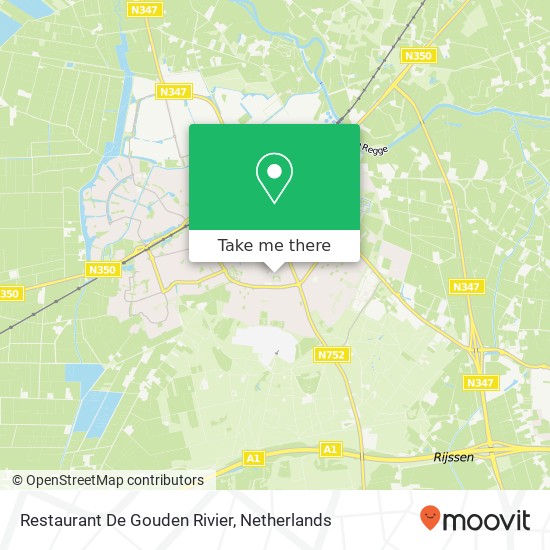 Restaurant De Gouden Rivier map