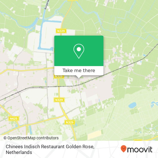 Chinees Indisch Restaurant Golden Rose map