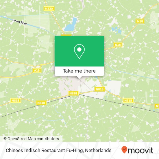 Chinees Indisch Restaurant Fu-Hing map