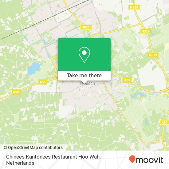 Chinees Kantonees Restaurant Hoo Wah map