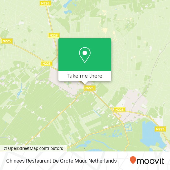 Chinees Restaurant De Grote Muur map