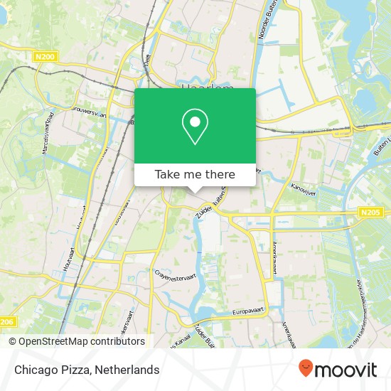 Chicago Pizza map