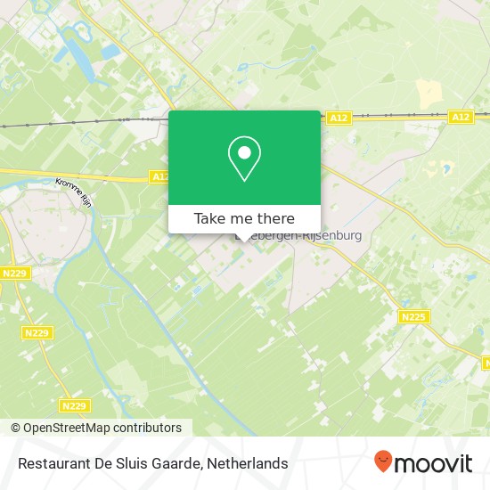 Restaurant De Sluis Gaarde map