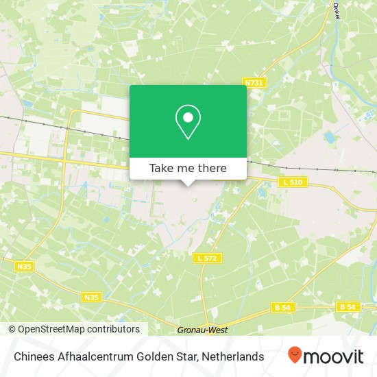 Chinees Afhaalcentrum Golden Star map