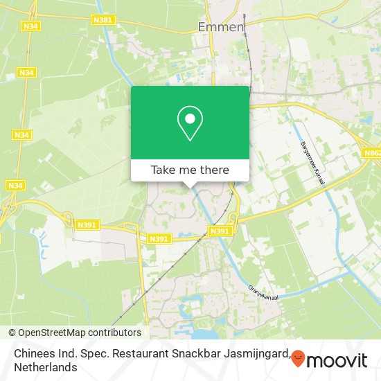 Chinees Ind. Spec. Restaurant Snackbar Jasmijngard map