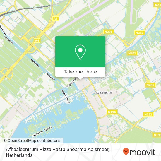 Afhaalcentrum Pizza Pasta Shoarma Aalsmeer map